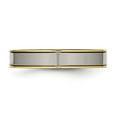 thumbnail image 6 of Auriga Fine Jewelry Titanium Yellow IP-plated 5mm Grooved Comfort Fit Band for Men Size- 9.5, 6 of 6