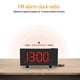 thumbnail image 3 of Reloj Irfora Reloj Reloj de alarma de radio FM con proyección multifuncional con puerto de carga USB Irfora Reloj, 3 of 7