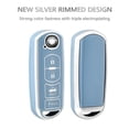 thumbnail image 5 of TPU Key Fob Cover for Mazda - Full Protection,Smart Keyless Car Key Holder,Blue Sliver, 5 of 6