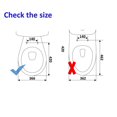 thumbnail image 2 of 17 inch Soft Toilet Seat, Bone Color, 2 of 2
