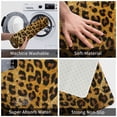 thumbnail image 3 of Susaid Golden Leopard Glitter Print Doormat,Porch Decor,Housewarming Decor Gift Doormat,Funny Flannel Floor Mat,Funny Doormat 24x16 Inch, 3 of 7