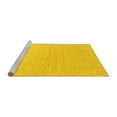 thumbnail image 2 of Ahgly Company Machine Washable Indoor Rectangle Solid Yellow Modern Area Rugs, 7' x 10', 2 of 4