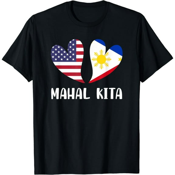 Mahal Kita Filipino American Lovers Pilipinas USA T-Shirt