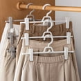 thumbnail image 2 of Lot de 5 Cintres Blancs Multifonctions pour Garde-Robe pour Pantalons, Chaussettes et sous-Vêtements - Solution de Rangement Domestique Gain de Place et Durable avec Installation et Nettoyage Faciles, 2 of 6