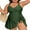 Green, variant on Asoul Womens Plus Size Scalloped V Neck One Piece Swimsuits Side Tie Knot Swimdress Bathing Suits