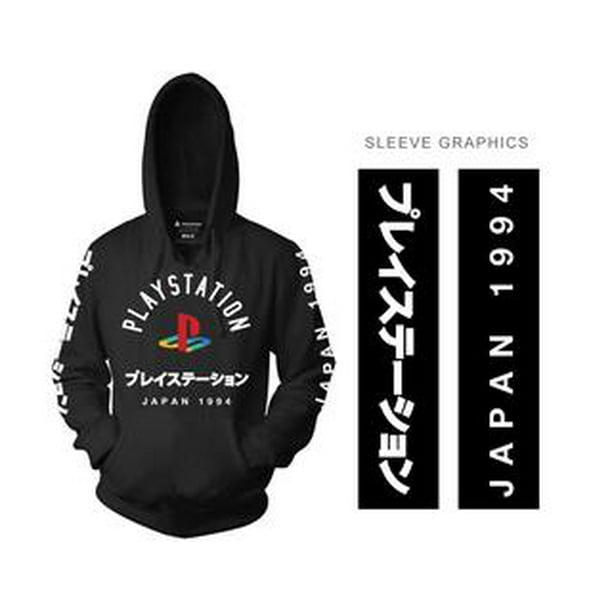 Ripple Junction Ripple Junction Playstation Adult Unisex Logo With Sleeve Hits Pull Over Fleece Hoodie 3xl Black Walmart Com Walmart Com