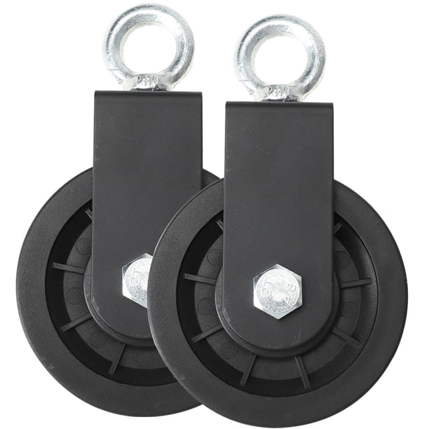 2 poleas silenciosas para gimnasio, sistema de polea de repuesto para fitness.