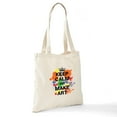 thumbnail image 6 of CafePress - Keep Calm And Make Art Tote Bag - Unisex Canvas Tote Bag, Beige, 1-Piece, 6 of 6