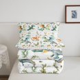 thumbnail image 5 of Manfei Dreamy Watercolor Dragon Animals Queen Comforter Set,Cute Cloud Stars Comforter Sets Queen,Yellow White,Polkadot Reversible,3pcs,1 Comforter and 2 Pillowcases, 5 of 7