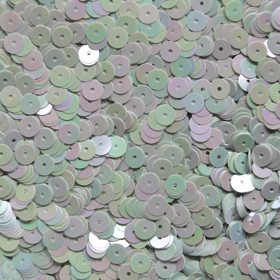 Antique Aqua Sequins 6mm Opaque Rainbow Iris Made in USA
