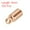 Rose Gold, variant on 100Pcs Cord End Caps 3.5mm End Cap Barrel Beads Kumihimo End Caps Brass for Jewelry Making 4mm Length Dark Gray