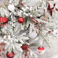 thumbnail image 5 of Bolas de Navidad rojas y blancas para decorar el árbol de Navidad, juego de 12 bolas de Navidad, adornos navideños para el árbol de Navidad, 5 of 5