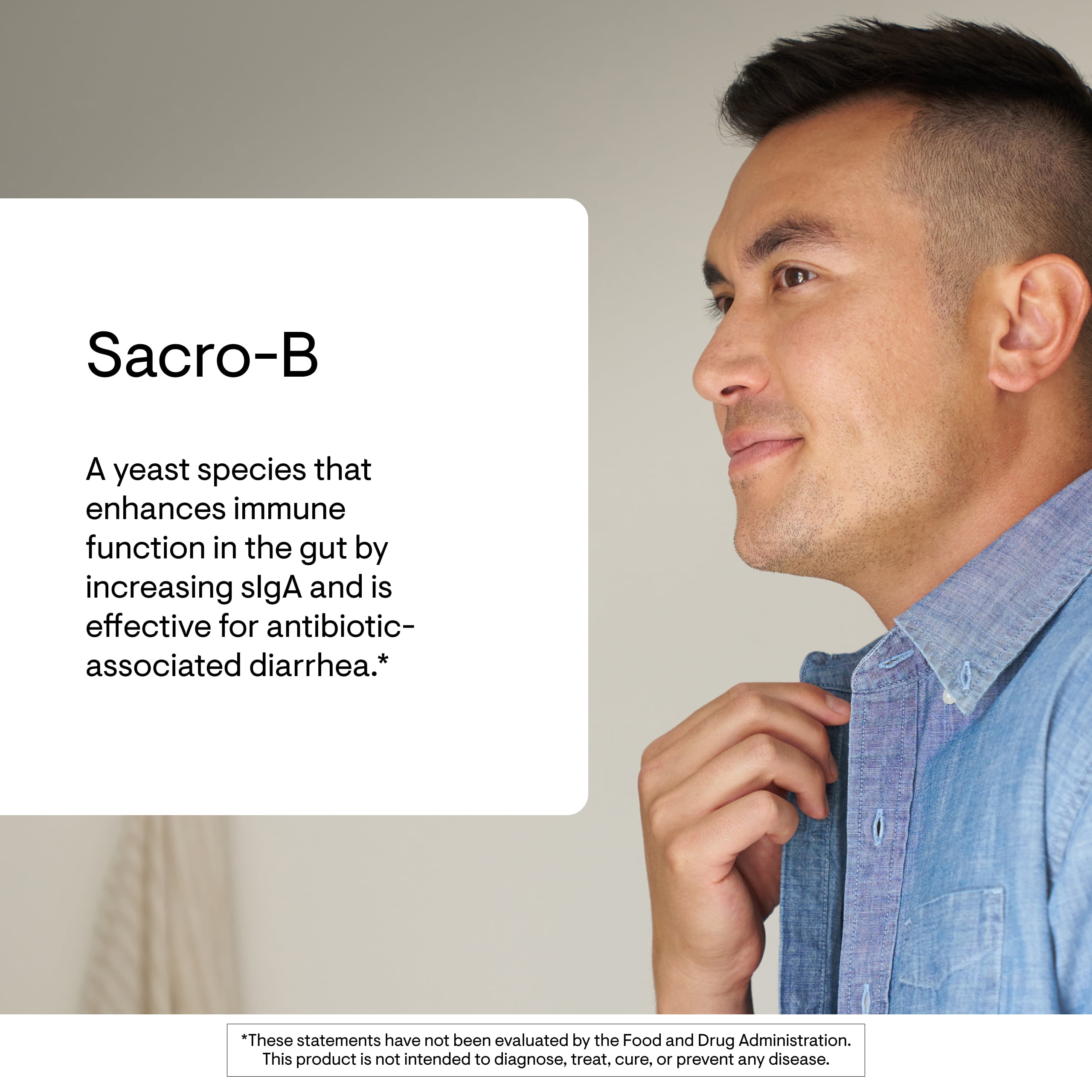 THORNE - Sacro-B Probiotic - Support Gut Health, Immune Function & Constipation Relief Probiotics* - Gluten-Free Health Support* - 60 Capsules