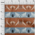 thumbnail image 1 of oneOone Georgette Viscose Fabric Stripe|Bird & Monkey Ikat Printed Craft Fabric BTY 42 Inch Wide, 1 of 4