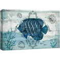 thumbnail image 3 of PixonSign Canvas Print Wall Art Clownfish Under The Sea Amphibians Beach Illustrations Modern Art Nautical Colorful Blue Ultra for Living Room, Bedroom, Office - 12"x18", 3 of 5