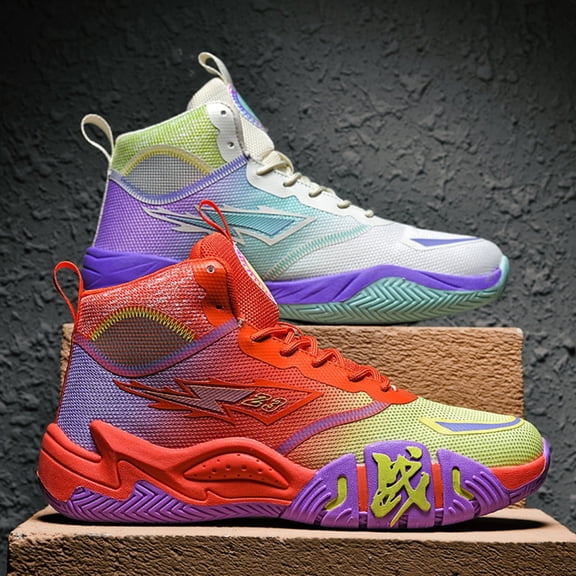 ChiVerve Boys Basketball Shoes Breathable Indoor Athletic Shoes Youth Outdoor Fashion Sneakers