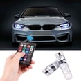thumbnail image 2 of Uds T10 SMD 5050 RGB coloridas luces de coche bombillas LED con control remoto Jadeshay A, 2 of 8
