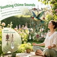 thumbnail image 6 of Hotyverty Graceful Hummingbird Wind Chime, Wind Chimes for Outside, Stained Glass & Crystal Sun Catcher Windchime, Colorful Bird Yard Decorations Outdoor, Memorial Gardening Gift for Women #A, 6 of 8