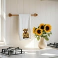 thumbnail image 6 of Highland Cattle and Sunflower Decorative Kitchen Towels Set of 4 Soft & Absorbent Microfiber Dish Towel for Kitchen Tea Coffee Bar Best Gift for Housewarming Christmas Thanksgiving Birthday, 6 of 8