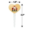 thumbnail image 6 of Cute Lucky Cat Maneki-Neko Heart Love Cupcake Picks Toppers Decoration Set of 6, 6 of 6