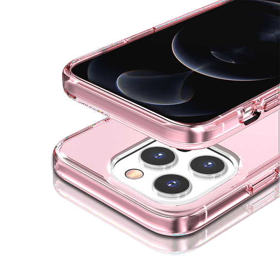 For iPhone 13 PRO Case Sturdy Ultra Thick 3mm Translucent Hybrid Phone Cover