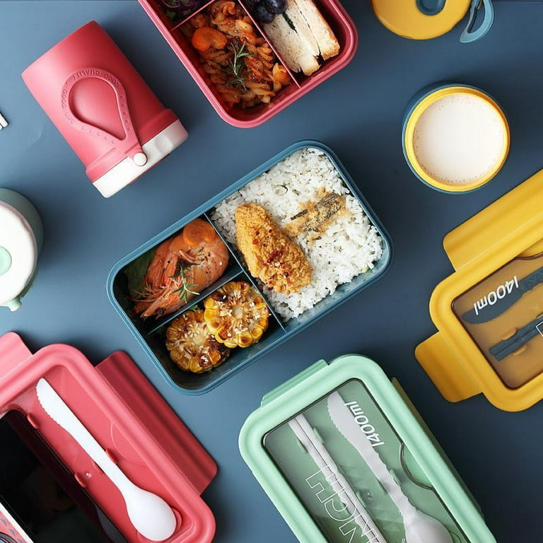 Kids Lunch Box - Bento Box Kids Over 5 with Utensils - Kids Lunchbox BPA Free - Lunch Containers for Kids