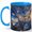 Blue, variant on Broken Sky Mirror 11oz Ceramic Mug, Surreal Cloud Coffee Cup