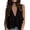 *Black, variant on VBVC Women's Deep V-Neck Tiered Ruffle Tank Top , Ladies' Sleeveless Flowy Casual Blouse , Summer Loose Fit Peplum Top For Women,Army Green,S-2XL