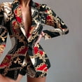 thumbnail image 1 of X  2PCS Woman Suit Jacket  Casual Pocketed Office Blazers Draped Open Front Cardigans Jacket Work Suit, 1 of 2