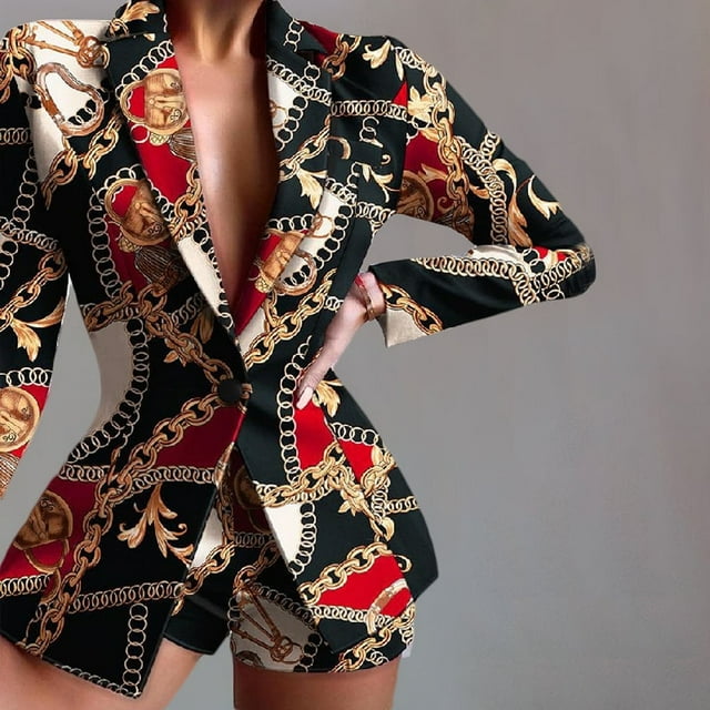 MesaSe X 2PCS Woman Suit Jacket Casual Pocketed Office Blazers Draped Open Front Cardigans Jacket Work Suit
