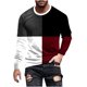 thumbnail image 2 of Blusas y camisas de manga larga con cuello redondo para hombre, estilo casual, cuello redondo, manga larga, estampado, blusa para hombre, 2 of 4