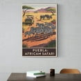 thumbnail image 6 of Side View Safari Wall Art Africam Safari Puebla Mexico Vintage Travel Poster Zebras Elephants Wildlife Park Canvas Poster, 6 of 8