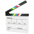 30x25CM Organic Acrylic Clapperboard Movie Film Director Action Clap