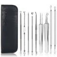 thumbnail image 1 of 9 Pcs Blackhead Remover Pimple Tool Kit Professional Comedone Extractor, 1 of 3