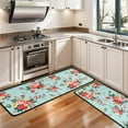 thumbnail image 3 of Kitchen Rugs Sets Of 2,Pioneer Flower Floral Print Pattern Anti Fatigue Kitchen Mat Rugs Non Slip Washable,Decorative Kitchen Floor Mats for Kitchen,Sink,Laundry,17"x47"+17"x47", 3 of 5