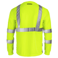 thumbnail image 4 of JORESTECH 5-Pack Hi-Vis Long Sleeve Safety Shirt, ANSI Class 3 (3XL, Yellow/Black), 4 of 8