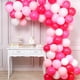 thumbnail image 1 of Juego de guirnaldas con forma de arco con forma de globo, 100 globos de látex, color rosa, 1 of 3