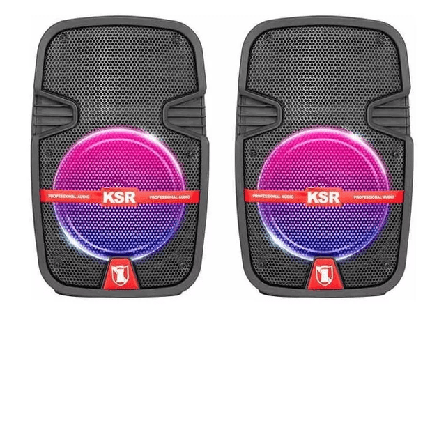 Kit de Bafle Amplificados de 8' Kaiser PAK-7908 Luz Led