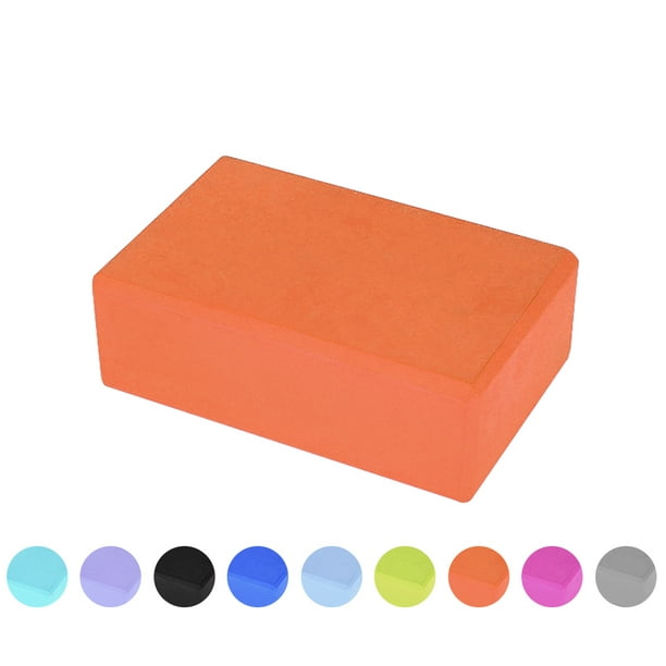 Yoga Block Foam Brick Stretching Fitness Aid Indoor Sports Exercise Blue /  Pink