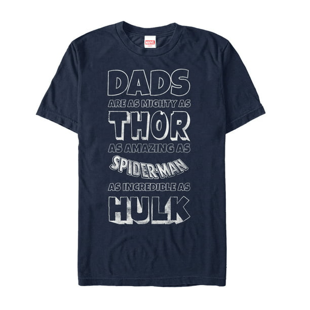Marvel - Men's Marvel Father's Day Avengers Dad Traits T ...