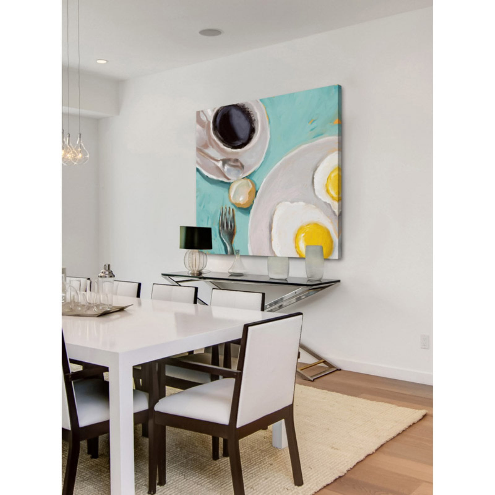 Marmont Hill "Breakfast" by Rick Novak Painting Print on Wrapped Canvas