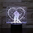 thumbnail image 3 of I Love You to The Moon and Back, 3D Illusion Lamp Flower, Bear 3D Visual Night Light, I Love You Gifts for Him Lamps for Adults, Love Lights Neon Sign Light Xmas Birthday Decoration, 3 of 7