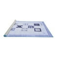 thumbnail image 2 of Ahgly Company Machine Washable Indoor Rectangle Solid Blue Modern Area Rugs, 2' x 5', 2 of 4