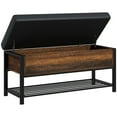 thumbnail image 1 of HOMCOM Shoe Bench with Flip-up Lid, Upholstered Entryway Bench Seat, 1 of 10