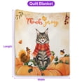 thumbnail image 5 of Happy Thanksgiving Maine Coon with Turkey Pumpkins Autumn Vibes Quilt Blanket Cat Lover Kitten Owner Gifts Cozy Comforter Throw Blanket - 12018, 5 of 5