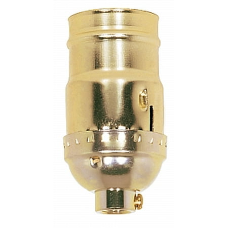 Three Way Socket - Satco Aluminum 3 Way (2 Circuit) Keyless Socket