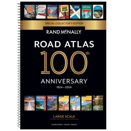 Rand McNally 2024 Large Scale Road Atlas - 100th Anniversary Collector's Edition (Paperback)