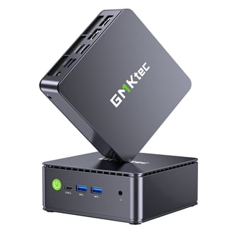 GMKtec Gaming Mini PC, AMD Ryzen 7 5825U 4.5GHz, 16GB RAM, 512GB