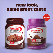Premier Protein 100% Whey Protein Powder, Chocolate Milkshake, 30g Protein, 24.5 oz, 1.5 lb