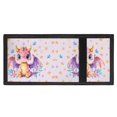 thumbnail image 4 of Uourmeti Cute Pink Dragon Trifold Card Wallet, Polyester Slim Portable Kids Money Organizer for Outdoor Daily Use, 4 of 7